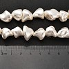 Electroplated Shell Pearl Beads Strands BSHE-C009-01C-5