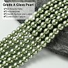 Eco-Friendly Dyed Glass Pearl Bead Strands HY-A008-6mm-RB115-3