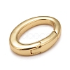 Rack Plating Brass Spring Gate Rings KK-M229-47G-3