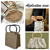 4Pcs 2 Colors Rattan Woven Bag Handles FIND-PH0004-96-3