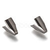Tarnish Resistant 304 Stainless Steel Folding Crimp Ends X-STAS-G122-09P-A01-1