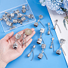 20Pcs 10 Styles Alloy Cord Ends with Lobster Claw Clasps HJEW-PH02011-3
