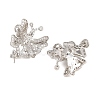 Brass Micro Pave Cubic Zirconia Peg Bails CU-CBA8264-03P-2