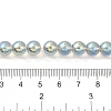 Transparent Electroplate Glass Beads Strands GLAA-T032-T8mm-C04-4