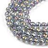 Electroplate Transparent Glass Beads EGLA-B013-02A-HP17-3