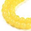 Baking Paint Imitation Jade Glass Round Bead Strands X-DGLA-Q021-6mm-24-4