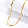 201 Stainless Steel Herringbone Chain Necklace for Women NW8434-1-3