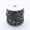 Faceted Glass Handmade Beaded Chains CHC-L036-16B-2