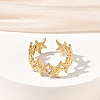 Adjustable 304 Stainless Steel Cuff Open Rings for Women RJEW-Z122-03G-02-2