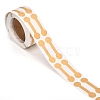 Self-Adhesive Kraft Paper Gift Tag Stickers DIY-G021-02-2