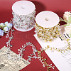 2 Rolls 2 Colors Plastic Diamond Beaded Trim OCOR-CA0001-32-3