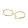 Circle Ring Rack Plating Brass Cubic Zirconia Hoop Earrings for Women EJEW-K245-18G-2