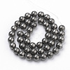 Natural Pyrite Beads Strands G-S249-01-4mm-2