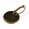 Brass Leverback Earring Findings X-KK-I564-AB-NF-2