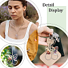 6Pcs 6 Styles Natural Amethyst Copper Wire Wrapped Chip Big Pendants G-PH0002-16-6