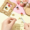 6Pcs 3 Colors Brass Enamel Pendants KK-CJ0003-61-5