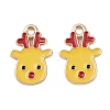 Christmas Alloy Enamel Pendants FIND-I067-02KCG-02A-1