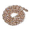 Transparent Electroplate Glass Beads Strands EGLA-N013-T4mm-B23-2