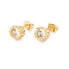 Cubic Zirconia Column Stud Earrings EJEW-F282-24G-1
