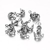 Tarnish Resistant 304 Stainless Steel Bead Tips X-STAS-M213-09-1