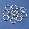 Brass Open Jump Rings KK-M165-9mm-01S-RS-1