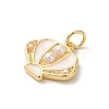 Rack Plating Brass Enamel Pendants KK-Z056-35G-01-2