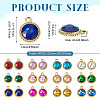 24Pcs 12 Colors K5 Glass Pendants FIND-TA0007-92KCG-4