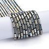 Electroplate Glass Beads Strands X-EGLA-K014-B-FP05-2