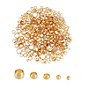400Pcs 5 Style Brass Beads KK-FH0005-36G-1