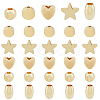 100Pcs 5 Style Rack Plating Brass Beads KK-HY0001-71-1