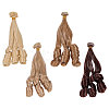 4Pcs 4 Colors High Temperature Fiber Long Flat Curly Hairstyle Doll Wig Hair DOLL-GL0001-04C-1