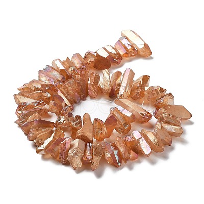 Natural Quartz Crystal Points Beads Strands G-K181-B26-1