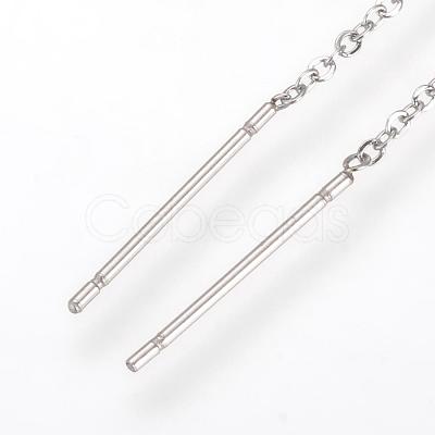 Tarnish Resistant 304 Stainless Steel Earring Findings STAS-S070-1