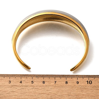 304 Stainless Steel Cuff Bangles for Women BJEW-F489-01-1