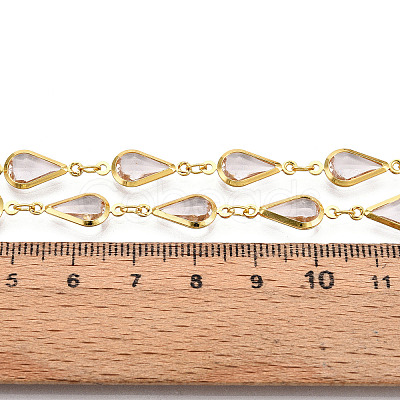 Brass Teardrop Link Chains CHC-N023-09A-G-1