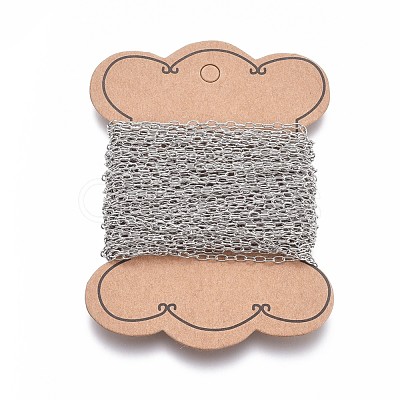 Tarnish Resistant 304 Stainless Steel Cable Chains CHS-L024-013A-1