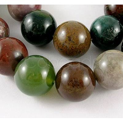 Natural Indian Agate Beads Strands X-G-G515-10mm-05-1
