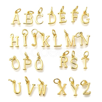 26Pcs Brass Charms KK-R218-08G-1