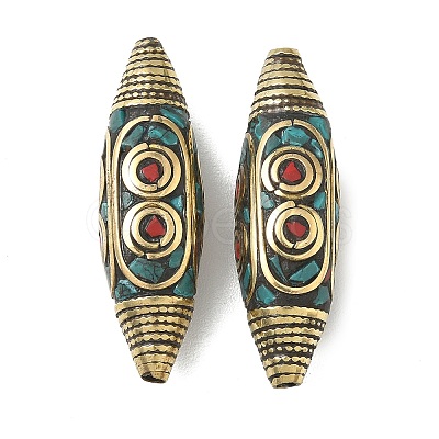 Handmade Tibetan Style Beads KK-Z157-09AG-04-1