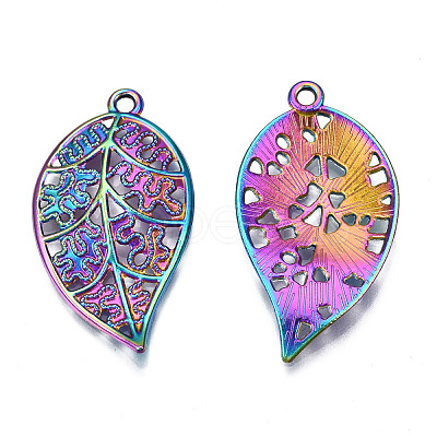 Rainbow Color Alloy Pendants PALLOY-N156-149-NR-1