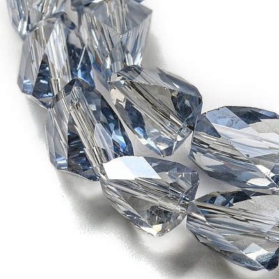 Transparent Electroplate Glass Beads Strands GLAA-G116-03A-HR01-1