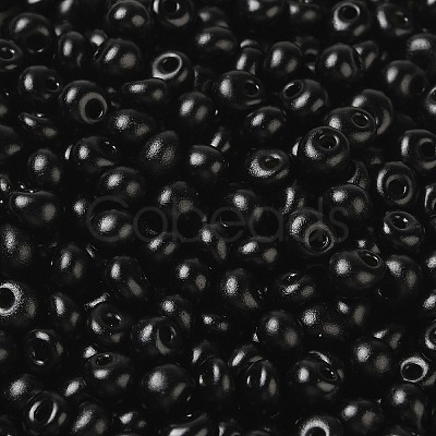 6/0 Opaque Baking Paint Glass Seed Beads SEED-M012-02A-12-1