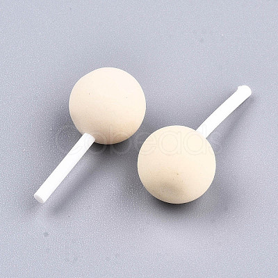 Handmade Polymer Clay 3D Lollipop Beads CLAY-T016-82F-1