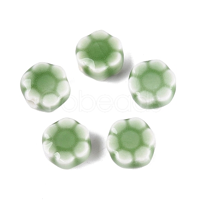 Vintage Handmade Porcelain Beads PORC-N013-25-15-1