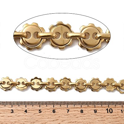 304 Stainless Steel Flower Link Chains CHS-Z007-02G-1