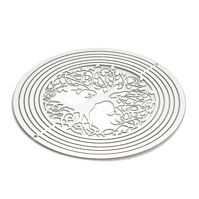 Tree of Life 201 Stainless Steel 3D Rotating Hanging Wind Spinner STAS-Z116-02P-05-1