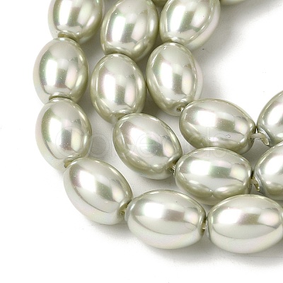 Electroplated Shell Pearl Beads Strands BSHE-B008-07A-1