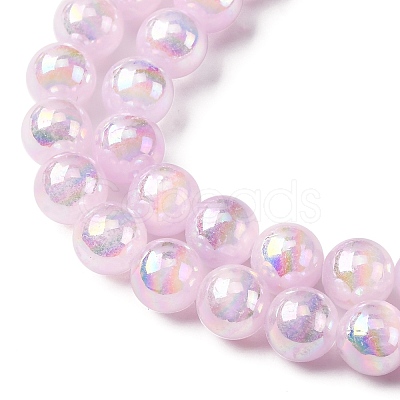 Plating Natural Selenite Beads Strands G-G120-A01-02-01-1