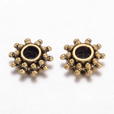 Tibetan Style Alloy Spacer Beads X-GLFH10384Y-NF-1