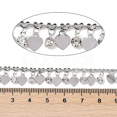 Handmade Brass & Rhinestone Chains CHC-Z001-15P-01-1